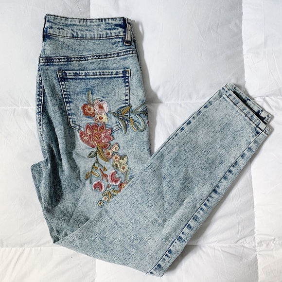 hippie laundry Denim - Hippie Laundry | Embroidered Denim Skinny Jeans 29